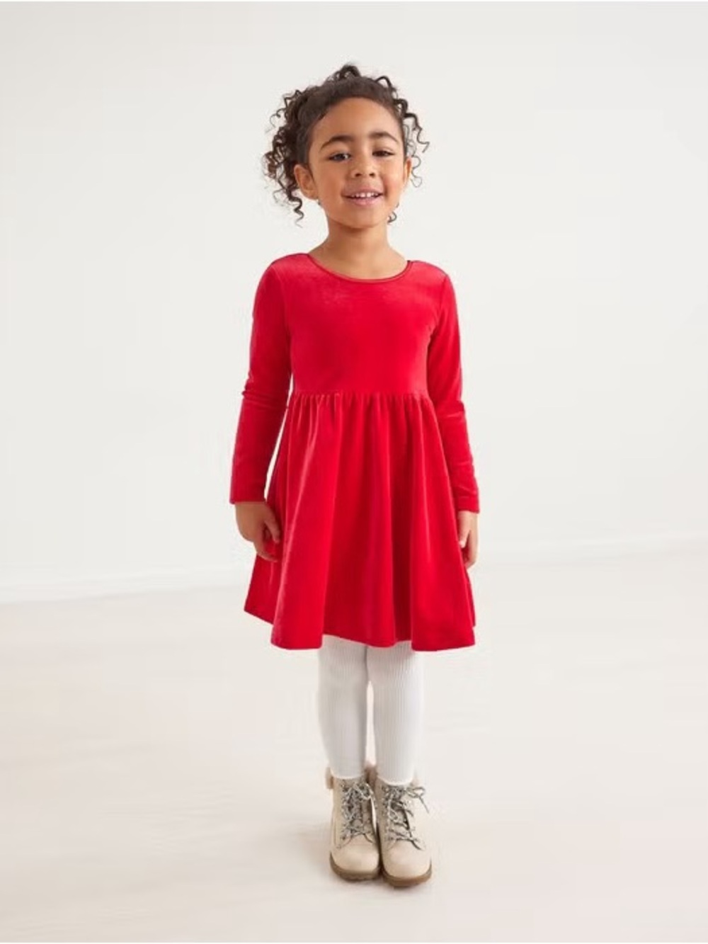 Hanna Andersson velour super soft skater dress